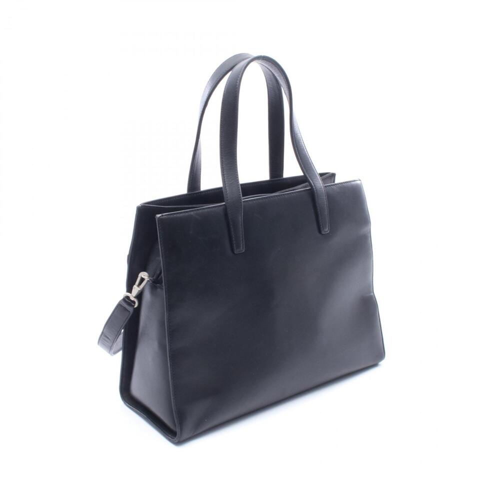 Loewe Anagram 2-Way Tote Bag Handbag Leather Women's Black - Picture 2 of 10